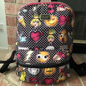 Betsey Johnson Emoji Backpack 😍💍🎀💋💄